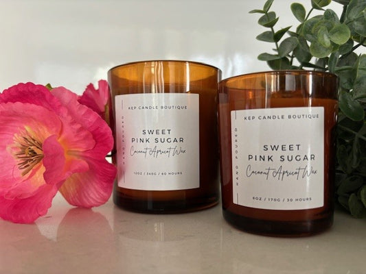 Sweet Pink Sugar Candle Set